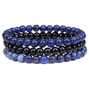 Agate Stress Relief Beaded Bracelet Set