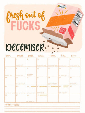 HERE WE FUCKING GO AGAIN 2025 CALENDAR- Best Seller