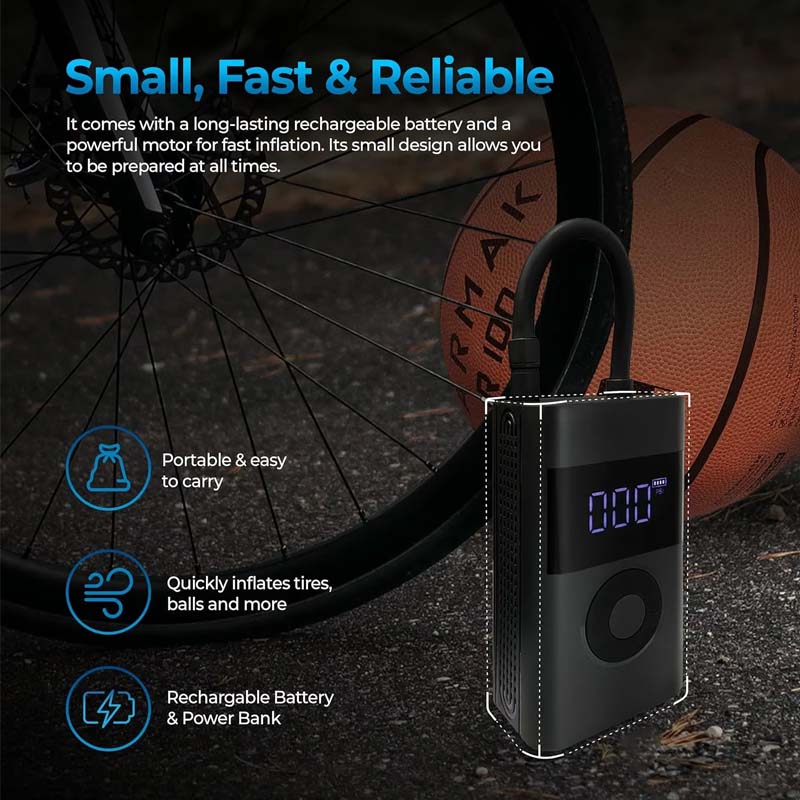 Multifunctional Portable Tire Airpump