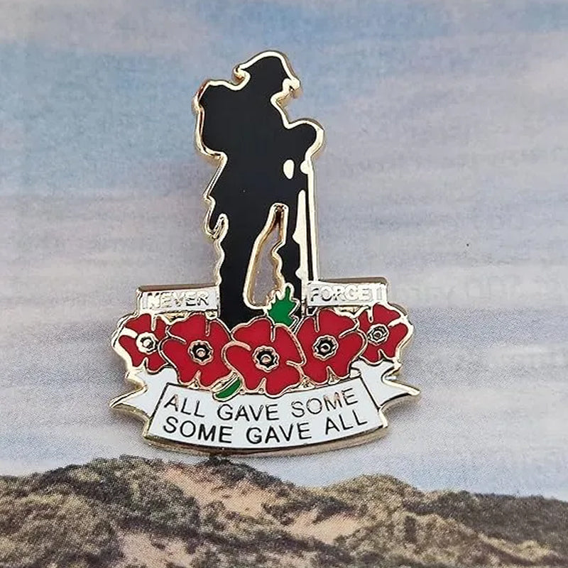 Red Poppy Remembrance Day Badge