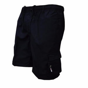 Men's casual elastic waist shorts