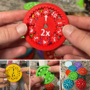 Math Facts Fidget Spinners