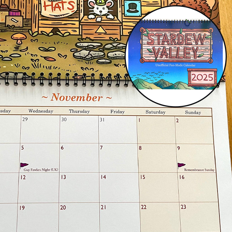 2025 Stardew Valley Fan Made Wall Calendar