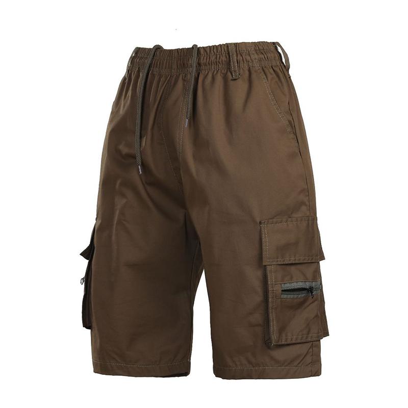 Men's casual elastic waist shorts