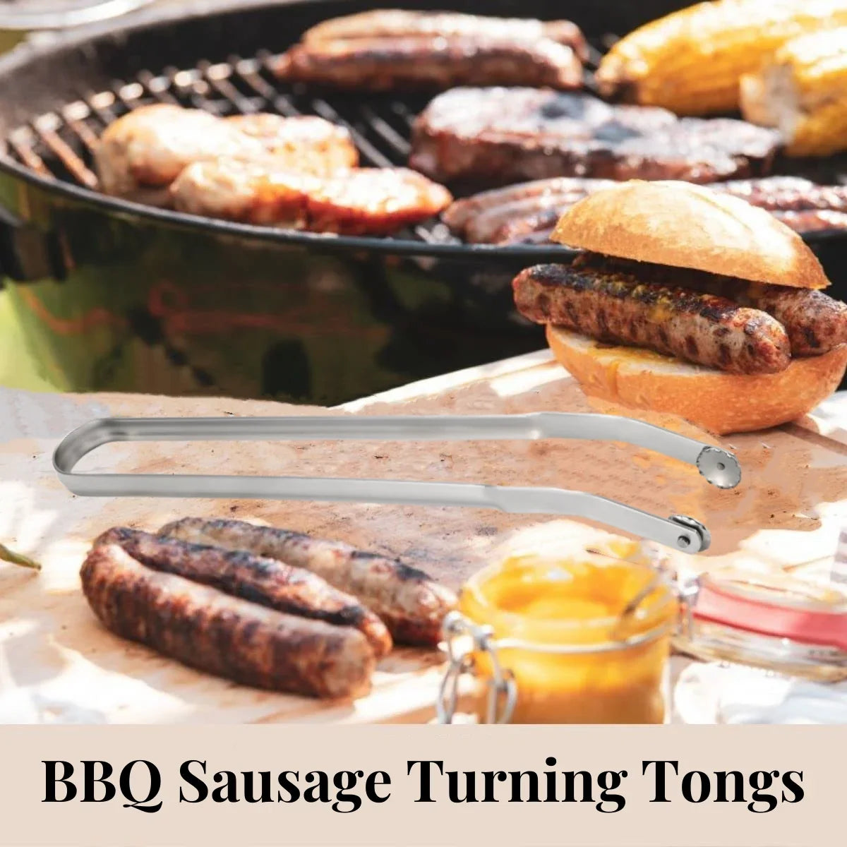 BBQ Sausage Turning Tongs