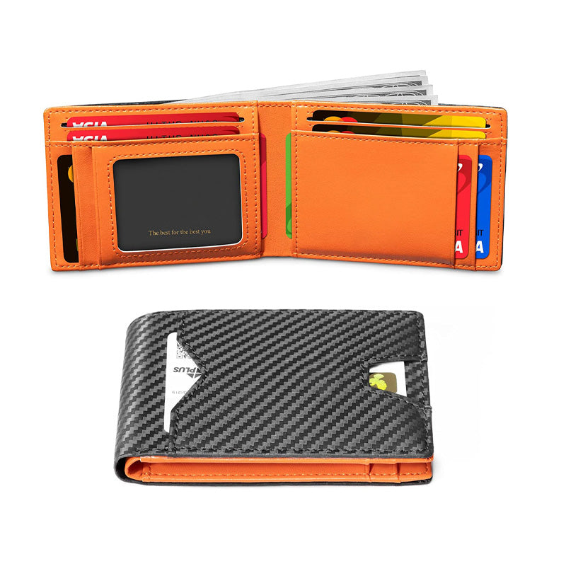 Men's Slim Wallet With RFID Blocking