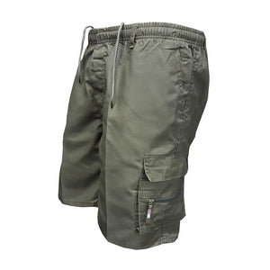 Men's casual elastic waist shorts