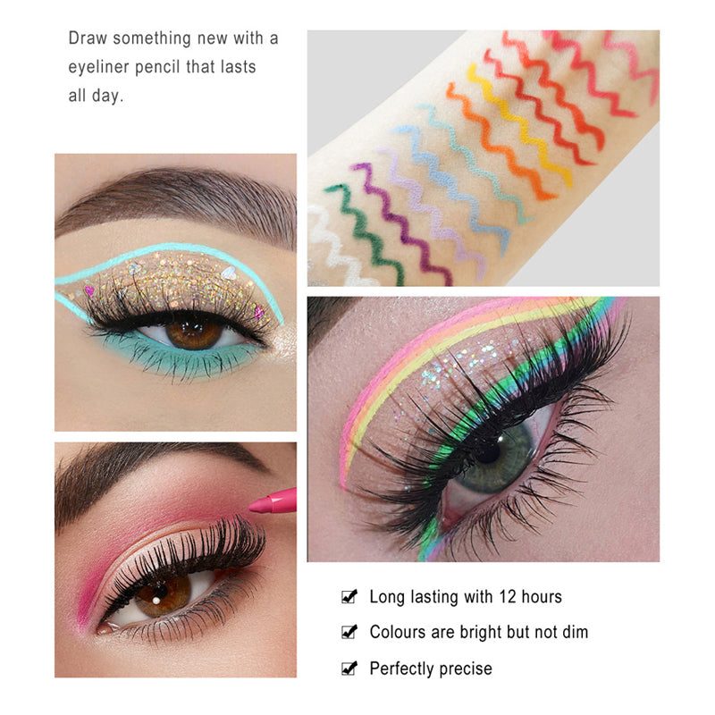 🔥20 PCS Colored Eyeliners Pencil Set