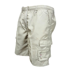 Men's casual elastic waist shorts