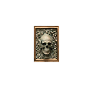 Three Wise Skulls Picture Frame Decor