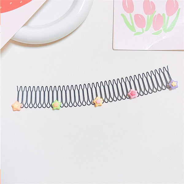 Stretchable invisible hair clips