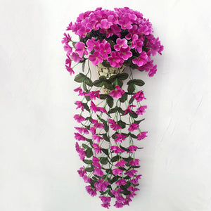 Vivid Artificial Hanging Orchid Bunch