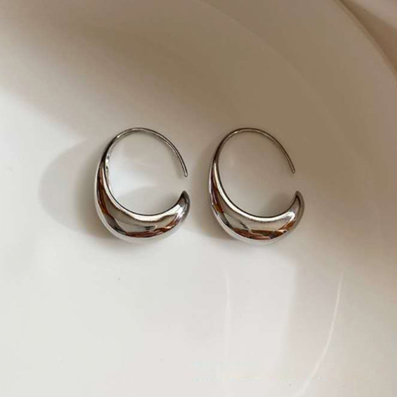 Classic Drop Hoop Earrings