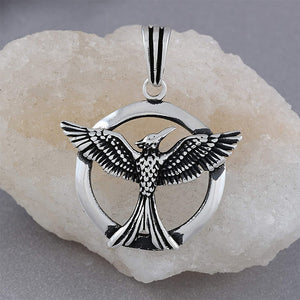 Circle Phoenix Necklace For Men