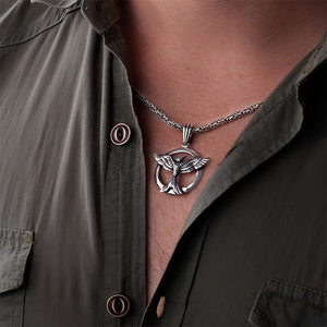 Circle Phoenix Necklace For Men