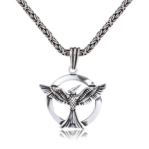 Circle Phoenix Necklace For Men