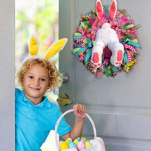 Easter Bunny Wreath Sticker