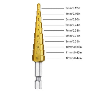 6-Piece Set Of high-Speed Titanium Steel Drill Bits