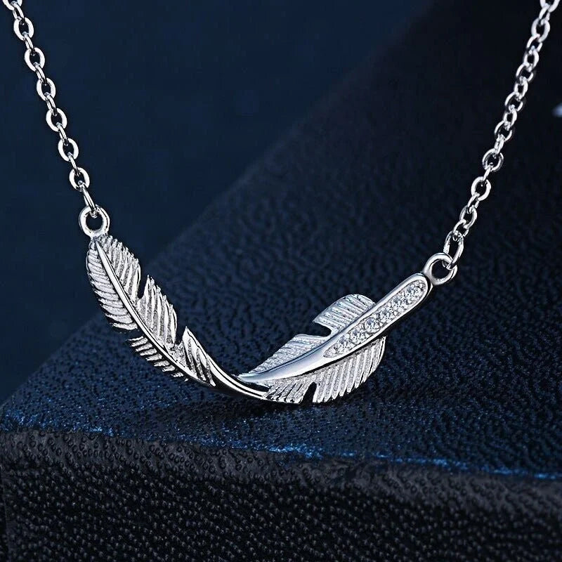 Guardian Angel Feather Necklace