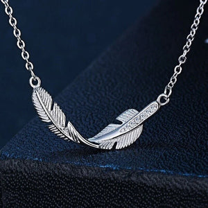 Guardian Angel Feather Necklace