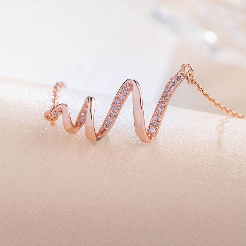 Highs and Lows Wave Necklace