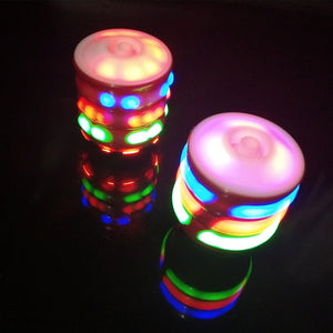 Imitation Wood Luminous Spinning Top