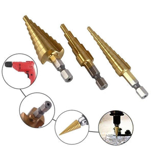 6-Piece Set Of high-Speed Titanium Steel Drill Bits