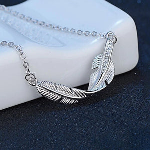 Guardian Angel Feather Necklace