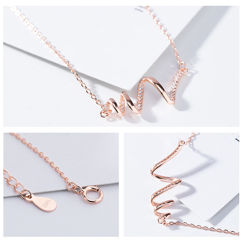 Highs and Lows Wave Necklace