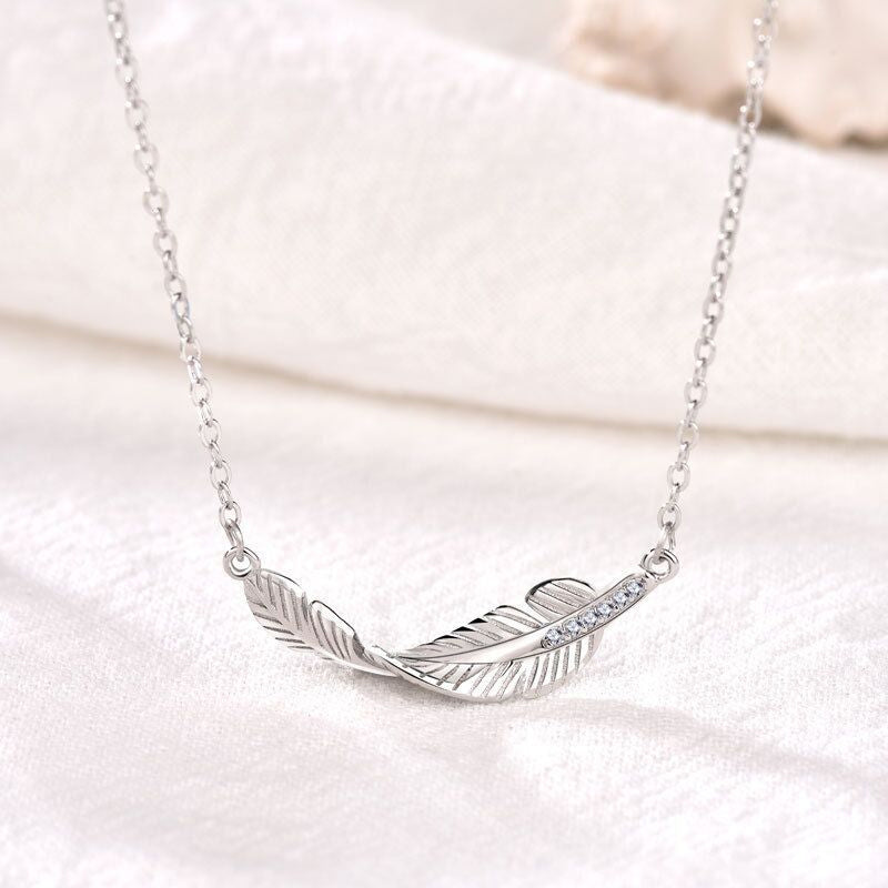 Guardian Angel Feather Necklace