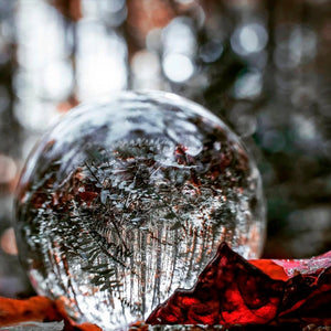 3D Inner Carved Solar System Crystal Ball