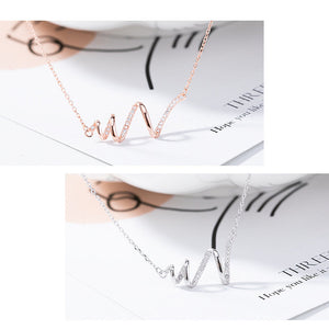 Highs and Lows Wave Necklace