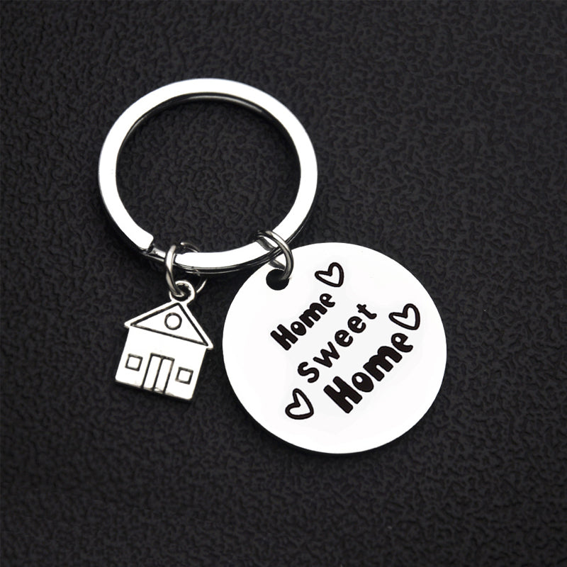 Home Sweet Home Stainless Steel Keychain