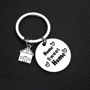 Home Sweet Home Stainless Steel Keychain