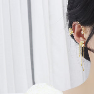 Butterfly Tassel Style Zircon Earrings