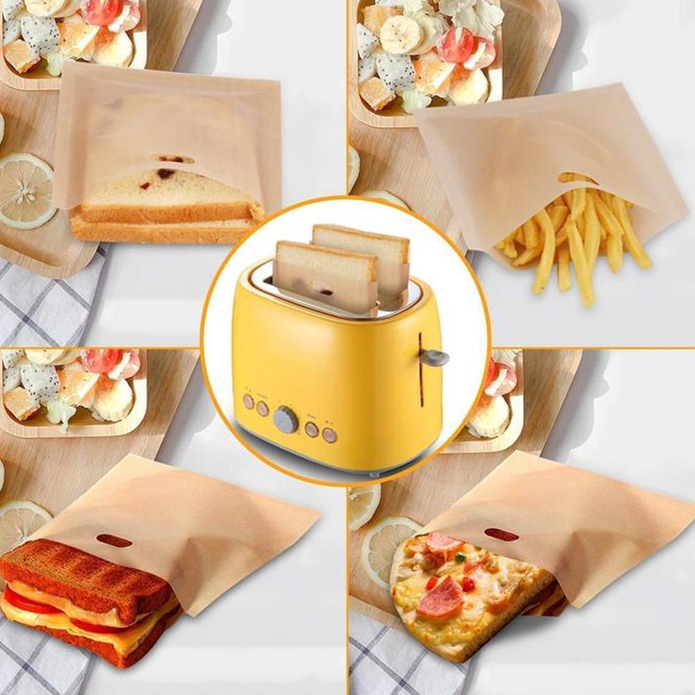 🍞Reusable Non Stick Toaster Bags 5 Pcak