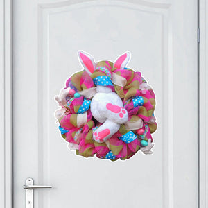 Easter Bunny Wreath Sticker