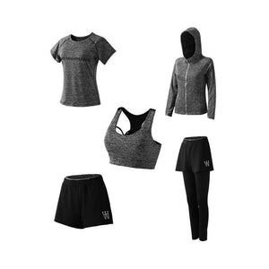 Women's Quick Dry Sportsuit Set Of 5PCs