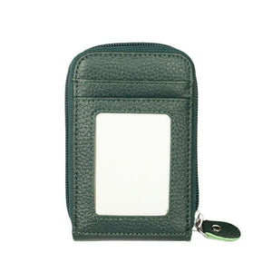 RFID Anti-theft Brushed Leather Organ Card Holder