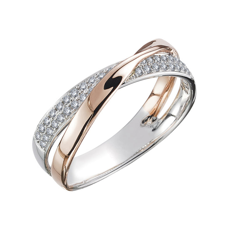 X Shape Cross Ring for Women