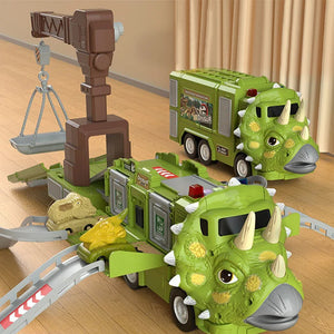 🦖Dinosaur Transforming Engineering Truck Track Toy Set(Free Shipping🎉)