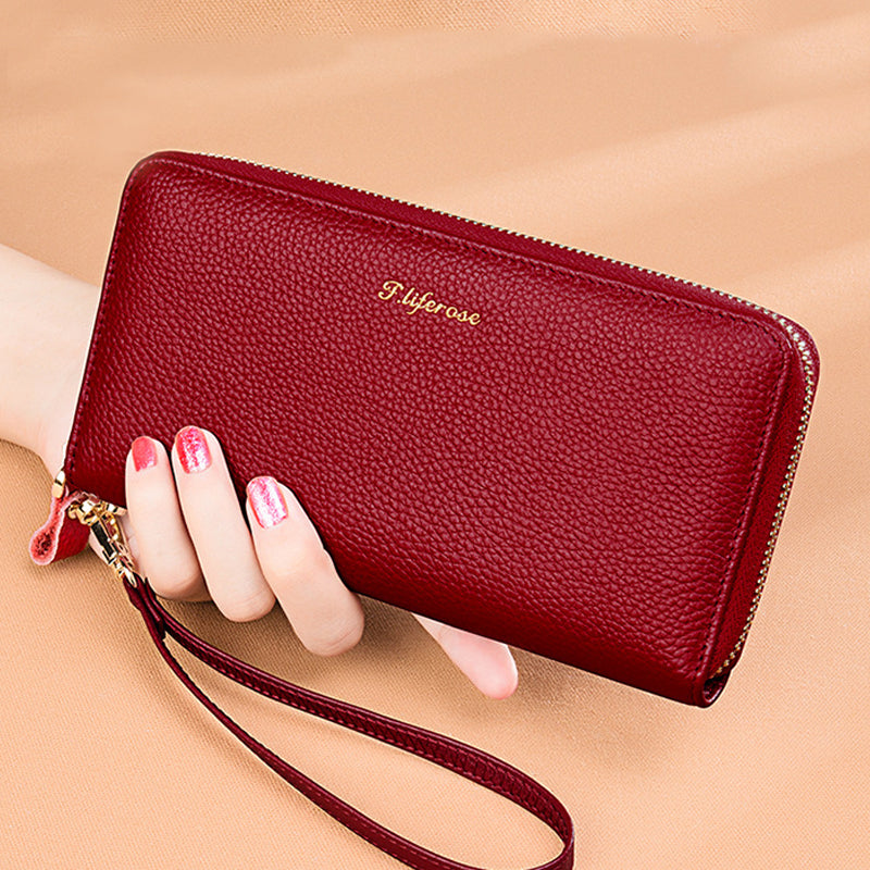 Ladies' Fashionable Long Wallet with a Large Capacity