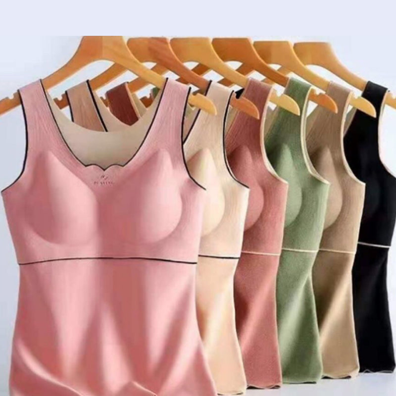 Thin Seamless Fleece Underwear Vest