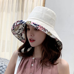 Wide Brim Cotton Summer Hat