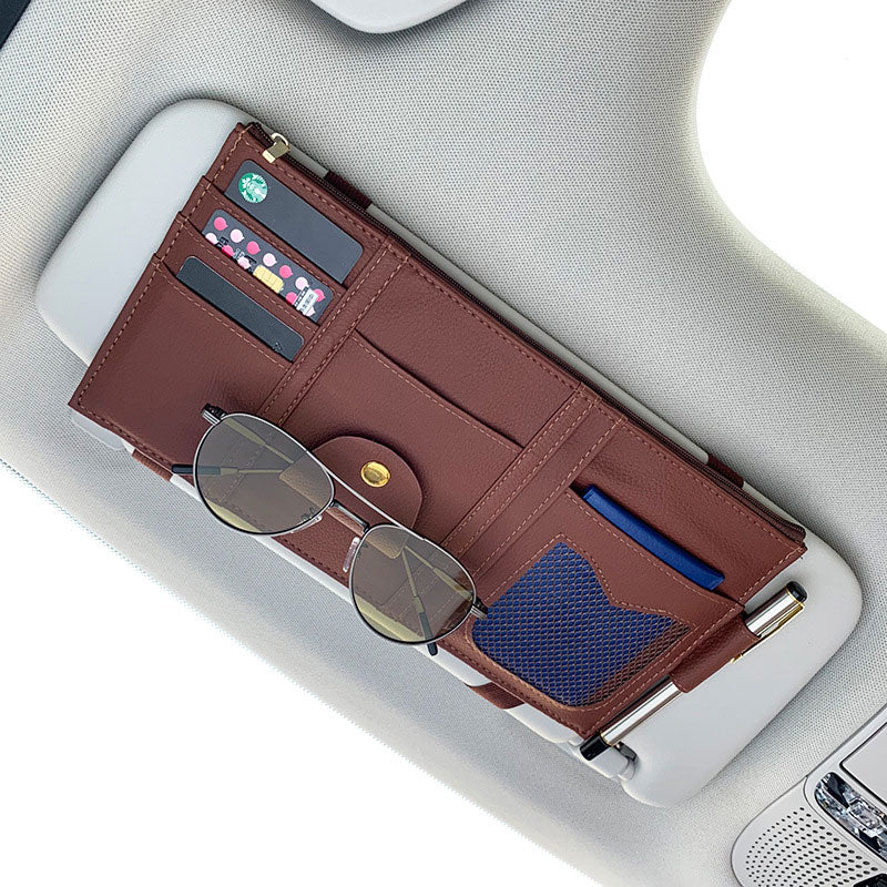 Car Storage Bag Sunglass Card Organizer