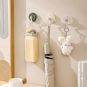 Powerful suction cup hooks no punching