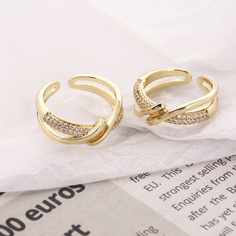 Vintage Gold-plated Adjustable Ring