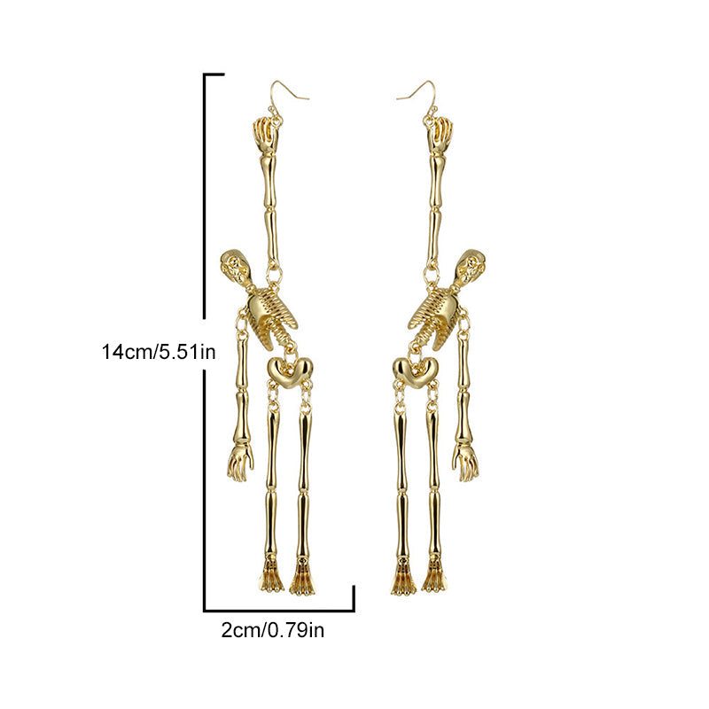 Punk Skeleton skull earrings