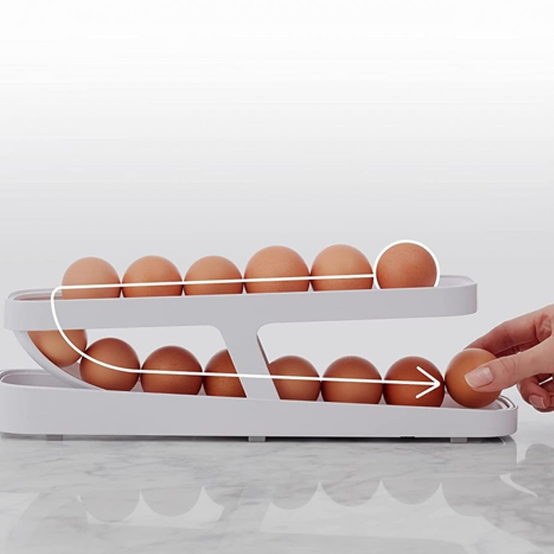 New Automatic Roll-Down Double-layer Egg Dispenser