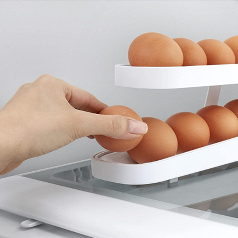 New Automatic Roll-Down Double-layer Egg Dispenser